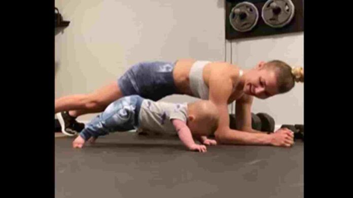 Baby workout viral video